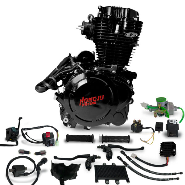 MOTOR CG250 RADIADOR DE ACEITE LINEAL VARILLA NEGRO