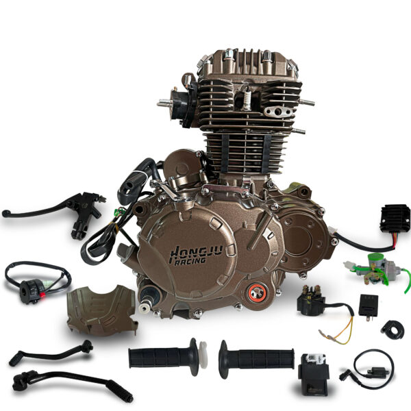MOTOR 200CC LINEAL CON BALANCEADOR CADENA CB200 6 CAMBIOS MARRON